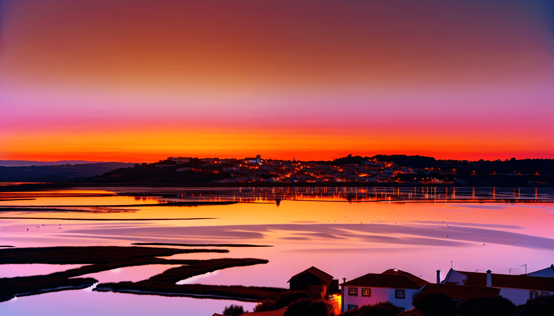 West Side of Obidos Lagoon