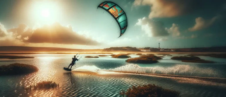 Kitesurfing Obidos Lagoon