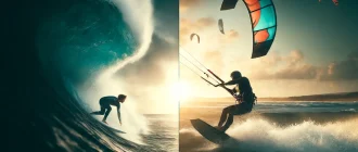 Surfing vs Kitesurfing