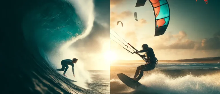 Surfing vs Kitesurfing